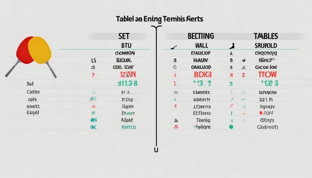 table tennis wagering options